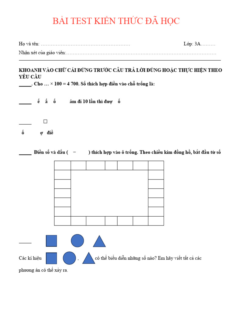BAI TEST TUẦN 4 | PDF