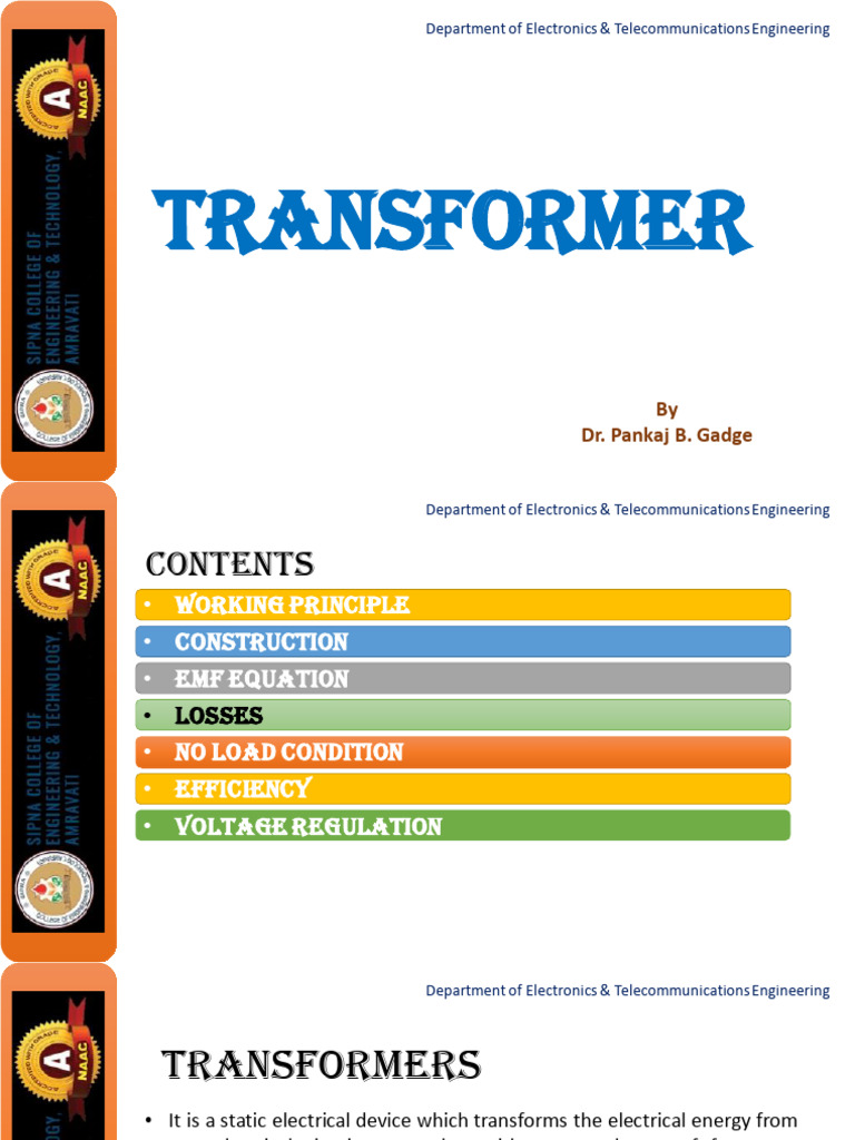 Transformer 1 | PDF | Transformer | Electromagnetic Induction