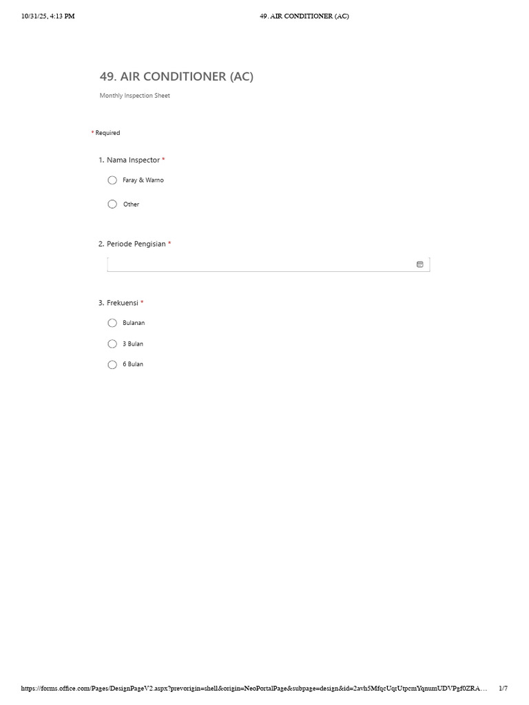 Air Conditioner (Ac) Form | PDF | Electromechanical Engineering ...