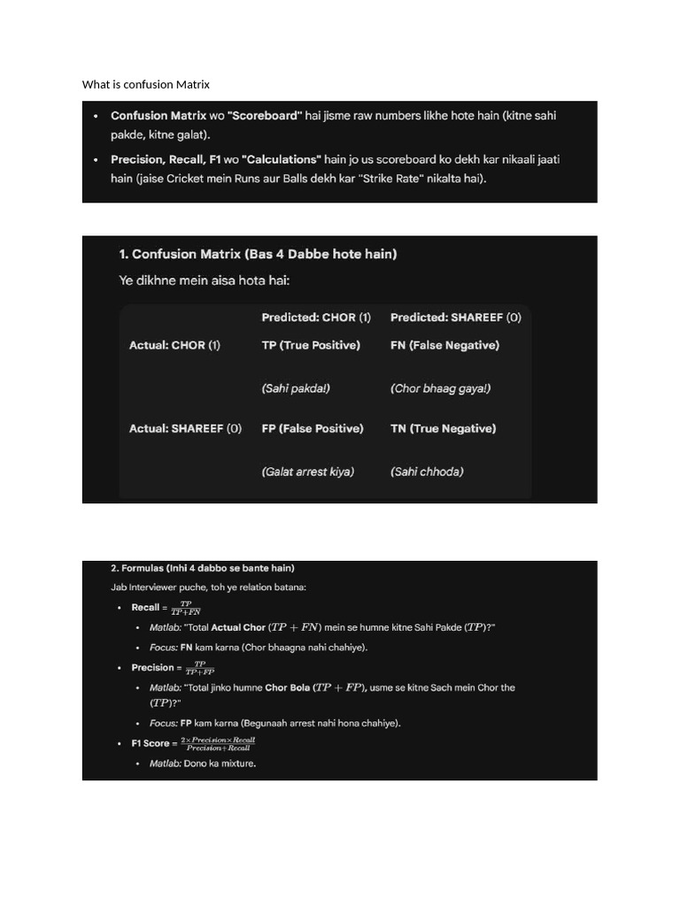 What Is Confusion Matrix | PDF