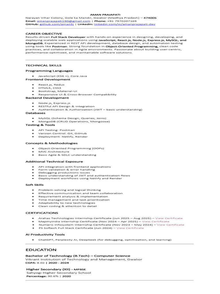 AP_RESUME | PDF | Geographic Information System | Web Application