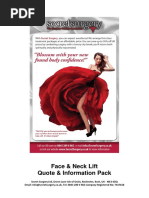 Download Face and Neck Lift Information Pack with prices by Secret Surgery SN99362412 doc pdf