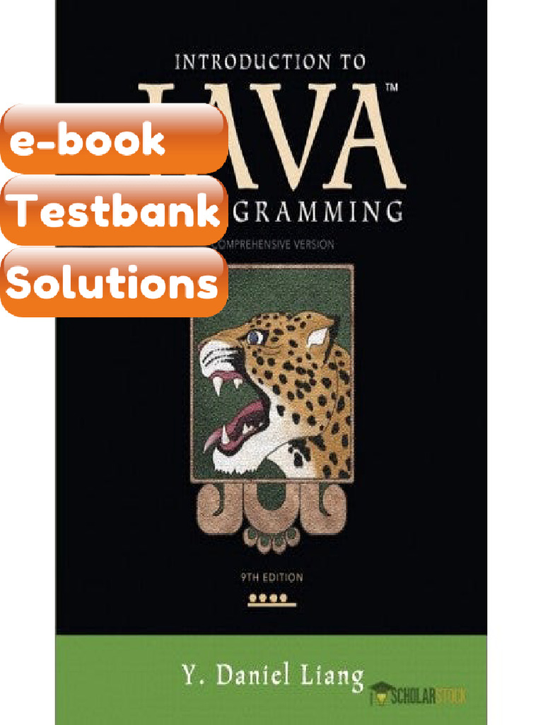 Testbank For Introduction To Java Programming Comprehensive Version 9E ...