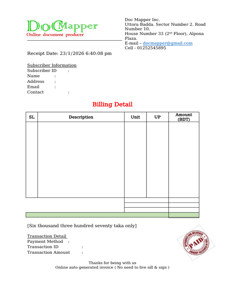 Bill Temp | PDF
