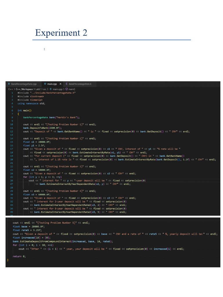 Lab2 Report (1) | PDF | Computer Programming | C++