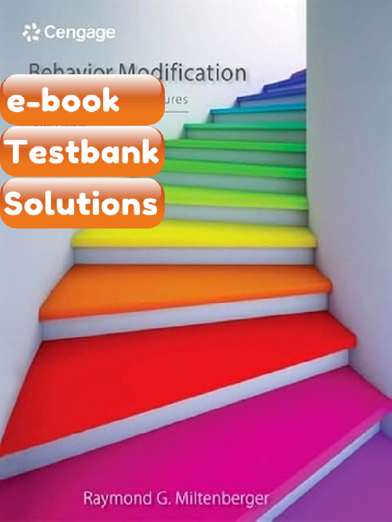 Behavior Modification Principles and Procedures 6th Edition Testbank ...
