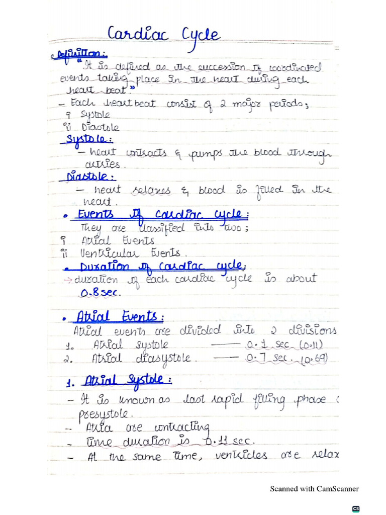 Cardiac Cycle and ECG | PDF