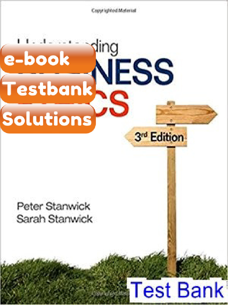 Testbank For Understanding Business Ethics 3rd Edition Stanwick | PDF ...