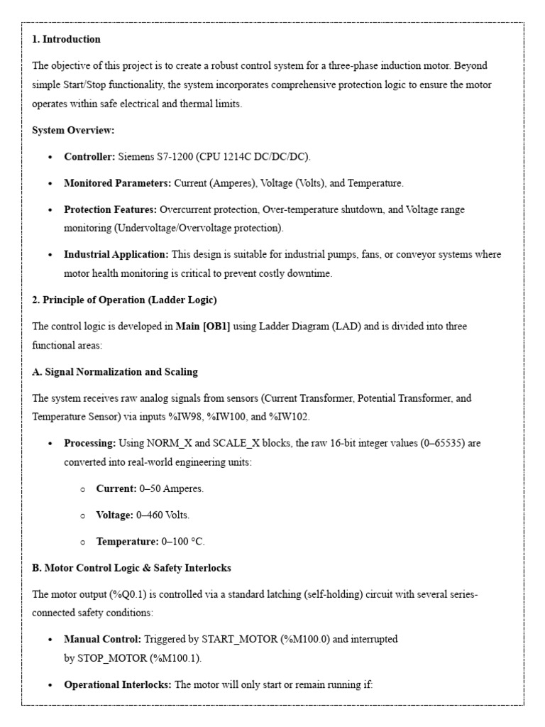Motor Control Full Report | PDF | Voltage | Transformer