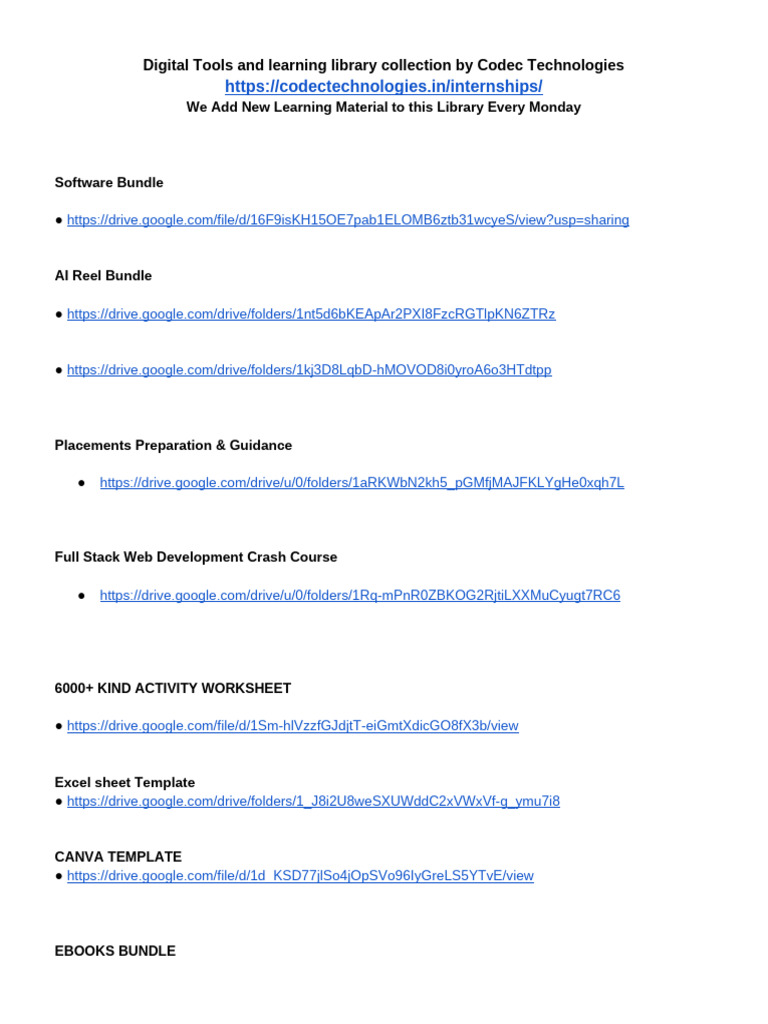 Digital Tools and Learning Library | PDF | Computing | Software