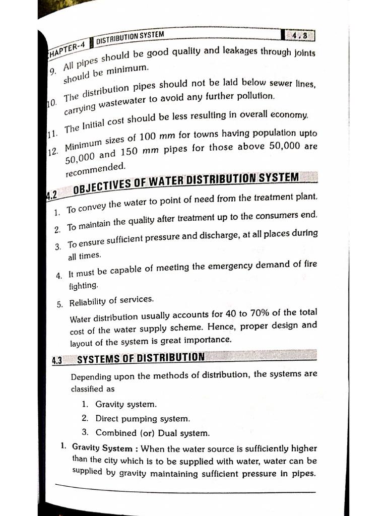 Water Distribution | PDF
