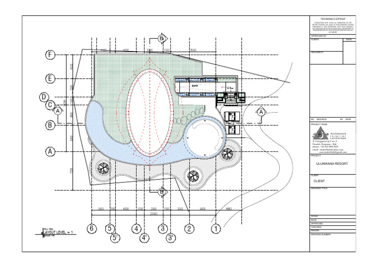 Spa & Yoga Layout +1 | PDF | Technical Drawing | Drawing