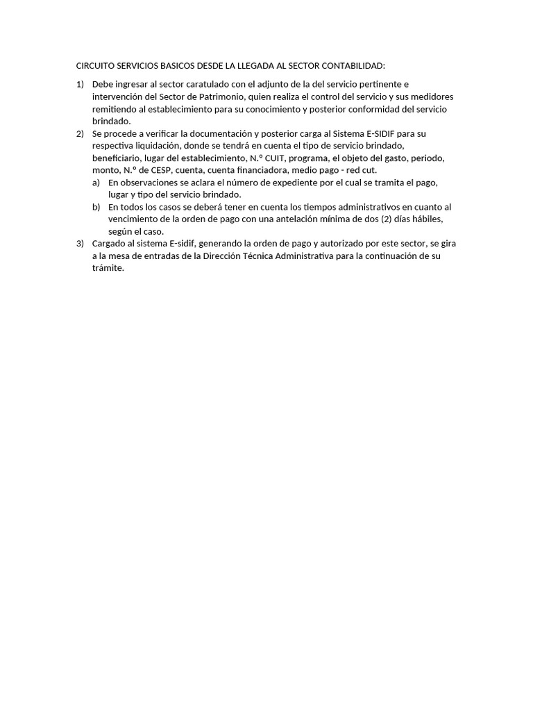 Circuito Servicios Basicos | PDF