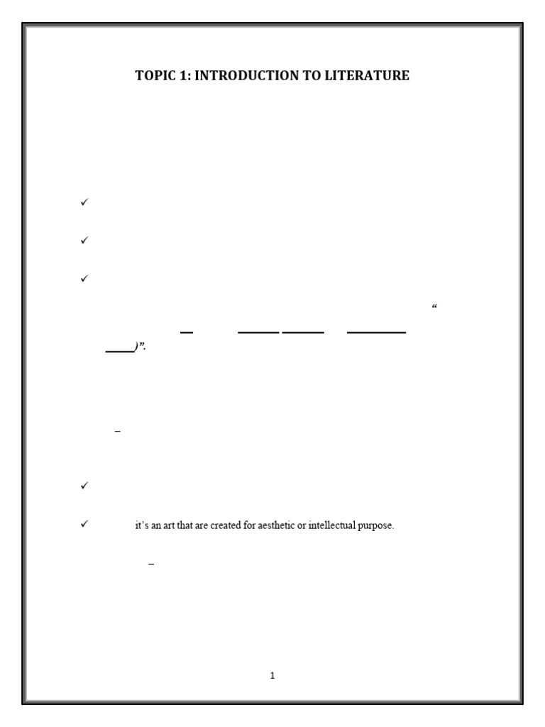 Literature Lesson Notes 3 | PDF | Narration | Plot (Narrative)