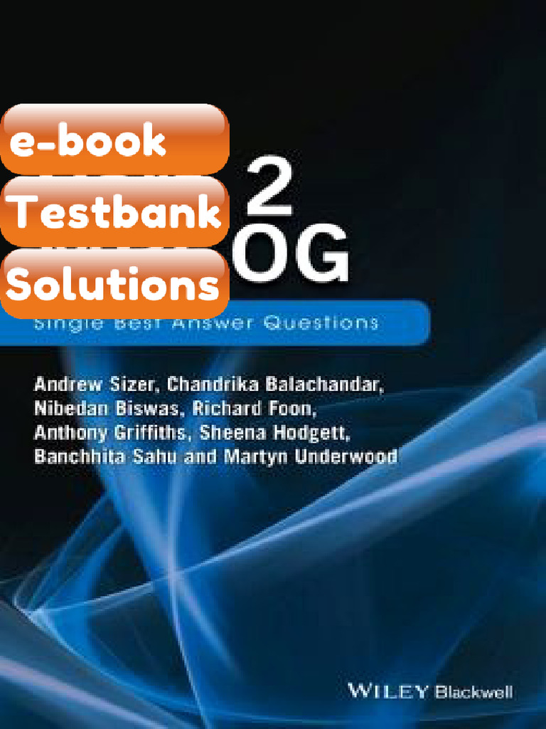 Part 2 MRCOG Single Best Answer Questions Testbank & E-book | PDF ...