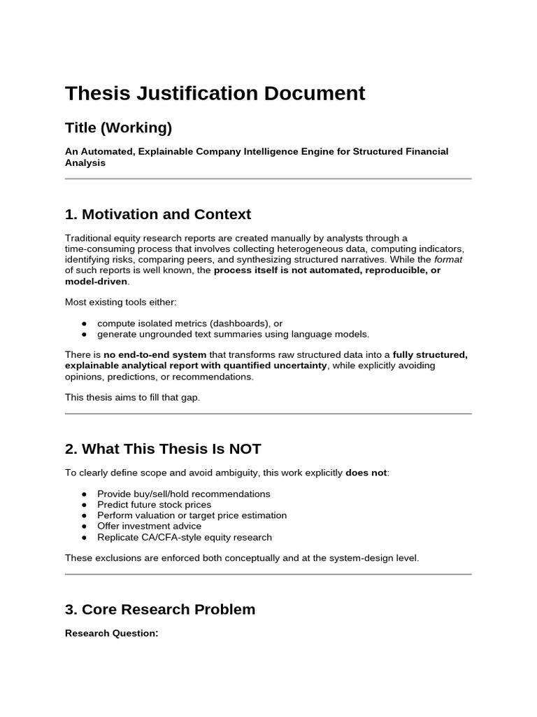 Thesis Justification Document | PDF | Uncertainty | Time Series