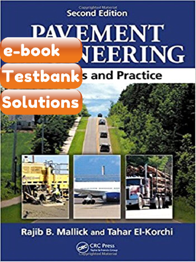 Testbank Pavement Engineering Principles and Practice 2nd Mallick Fast ...