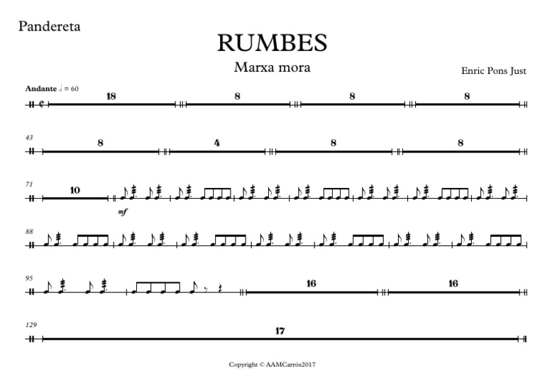 RUMBES (Carrer) - Pandereta | PDF
