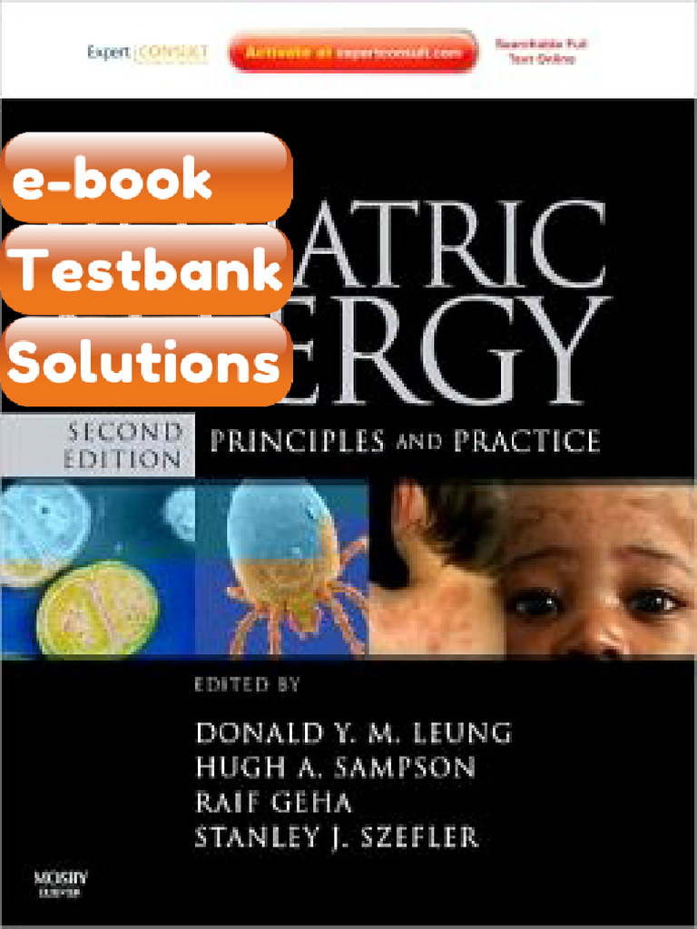 Pediatric Allergy Principles and Practice 2nd Edition Testbank & E-book ...