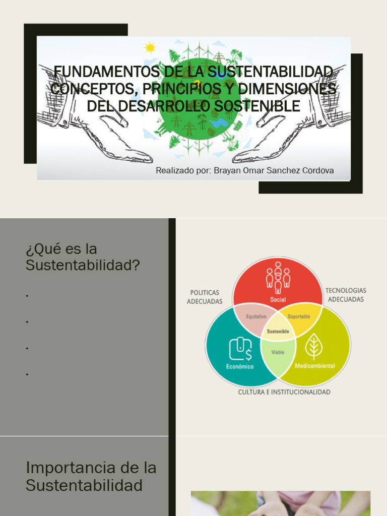Fundamentos de La Sustentabilidad | PDF | Sustentabilidad | Ciencias ...