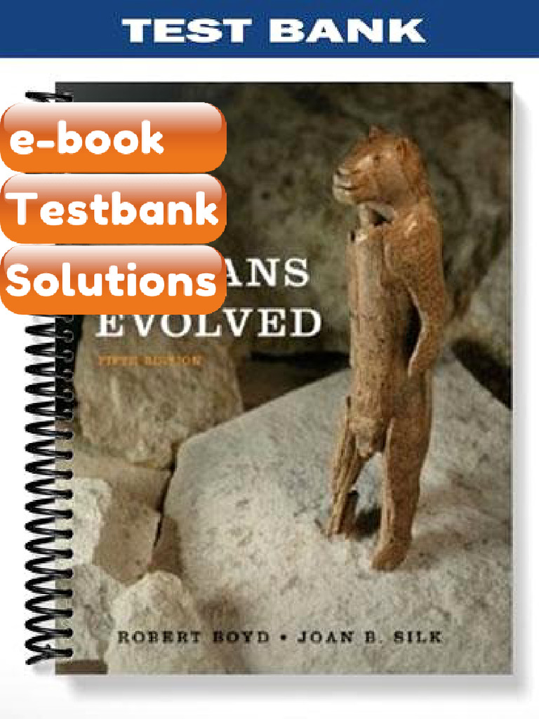 How Humans Evolved 5th Edition by Boyd Testbank & E-book | PDF ...