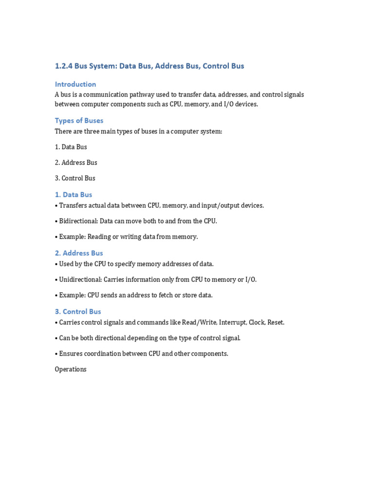 Bus System 024224 | PDF