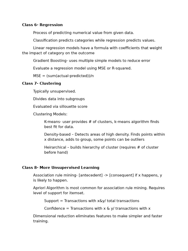 CS250 NOTES | PDF | Deep Learning | Machine Learning