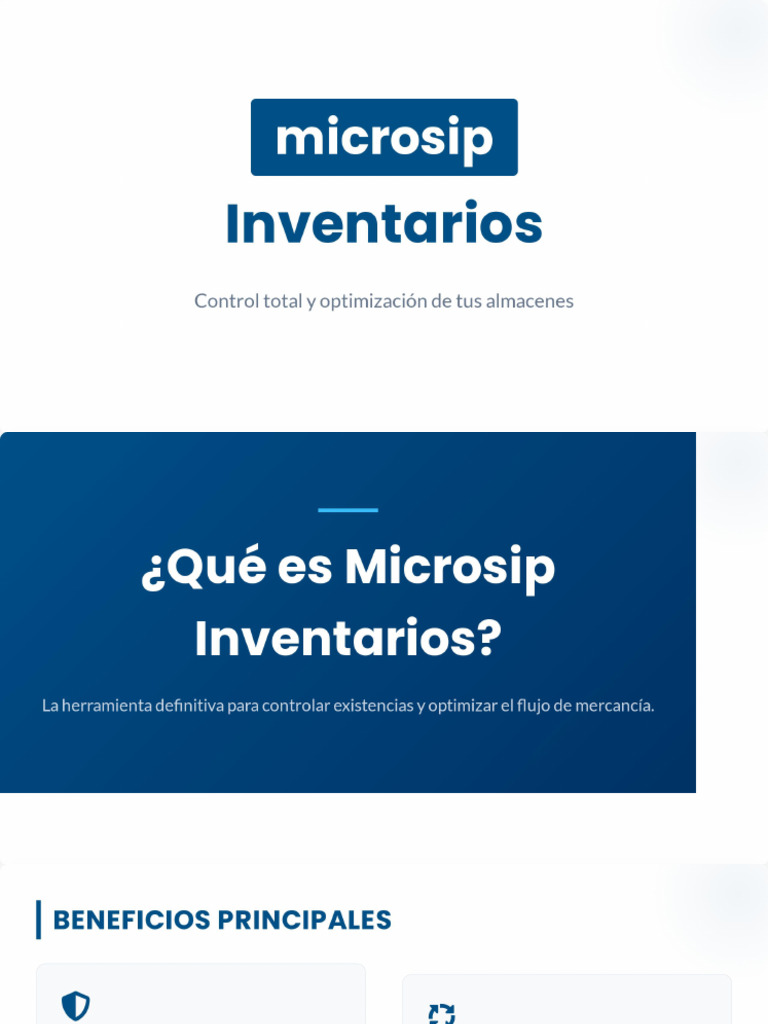 Microsip Inventarios - Guía Completa | PDF