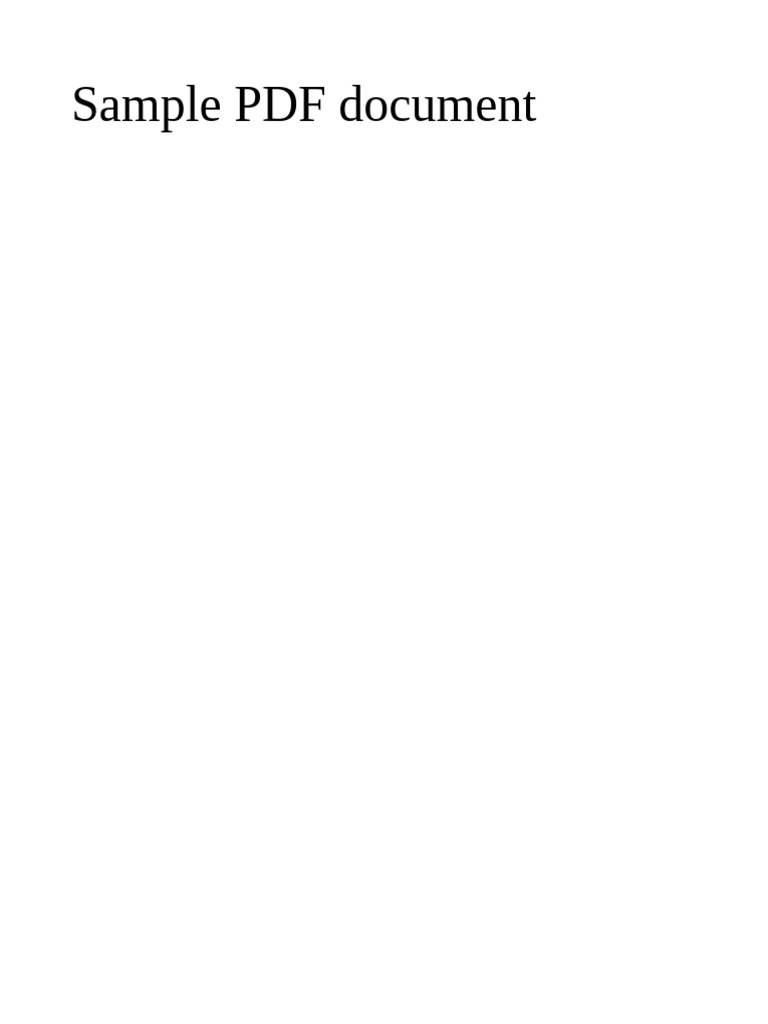Sample Document | PDF