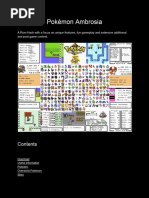 Pokémon Ambrosia: A Comprehensive Guide | PDF | Pokémon | Role Playing ...