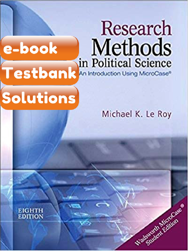 Research Methods in Political Science 8th Edition by Michael K Le Roy ...