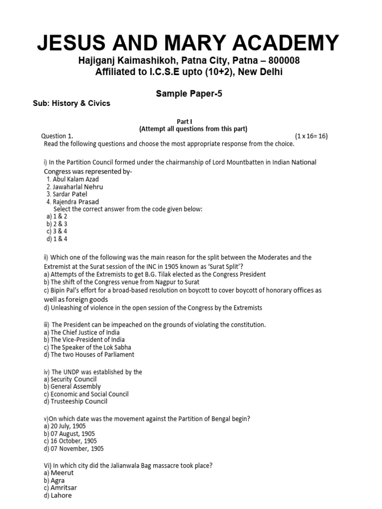History Set 5 | PDF | Government | Politics Of India