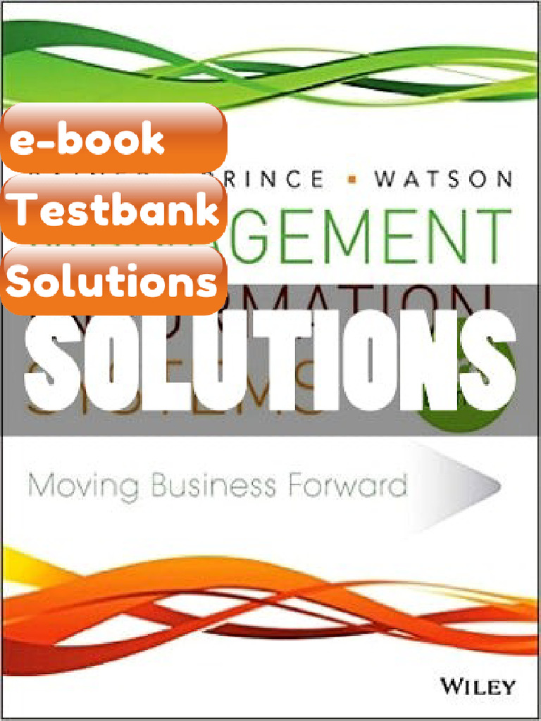 Testbank For Management Information Systems 3 Ed Rainer | PDF ...