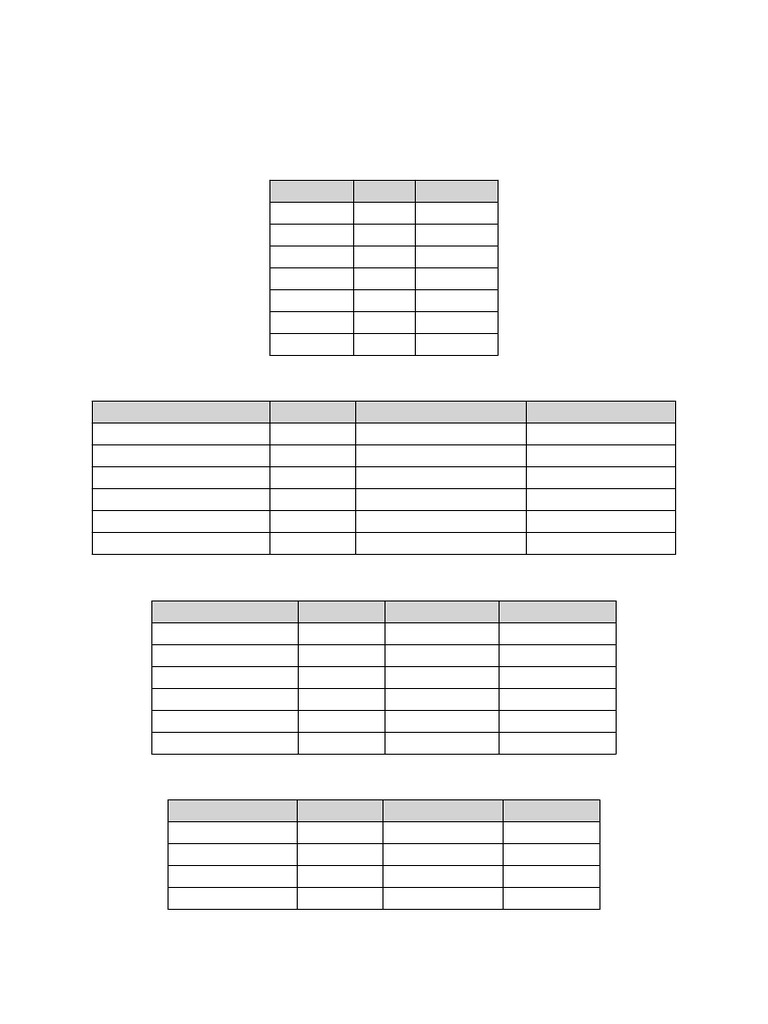 Final Master Workout Table | PDF | Physical Fitness | Physical Exercise
