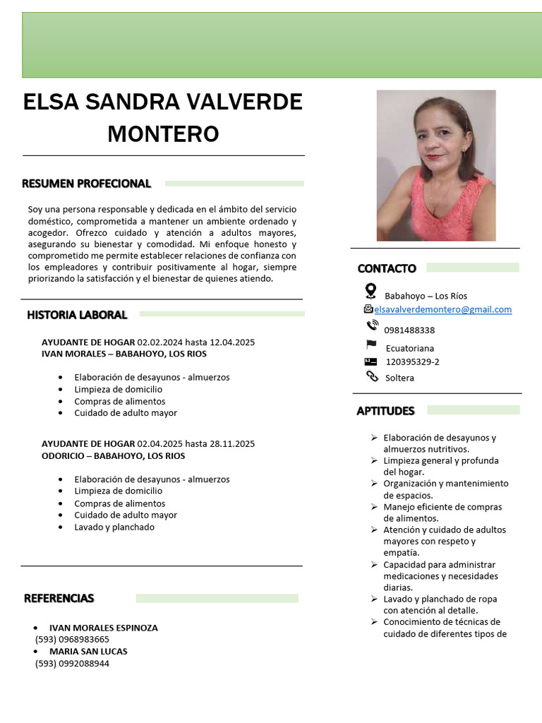 Curriculum Sandra | PDF