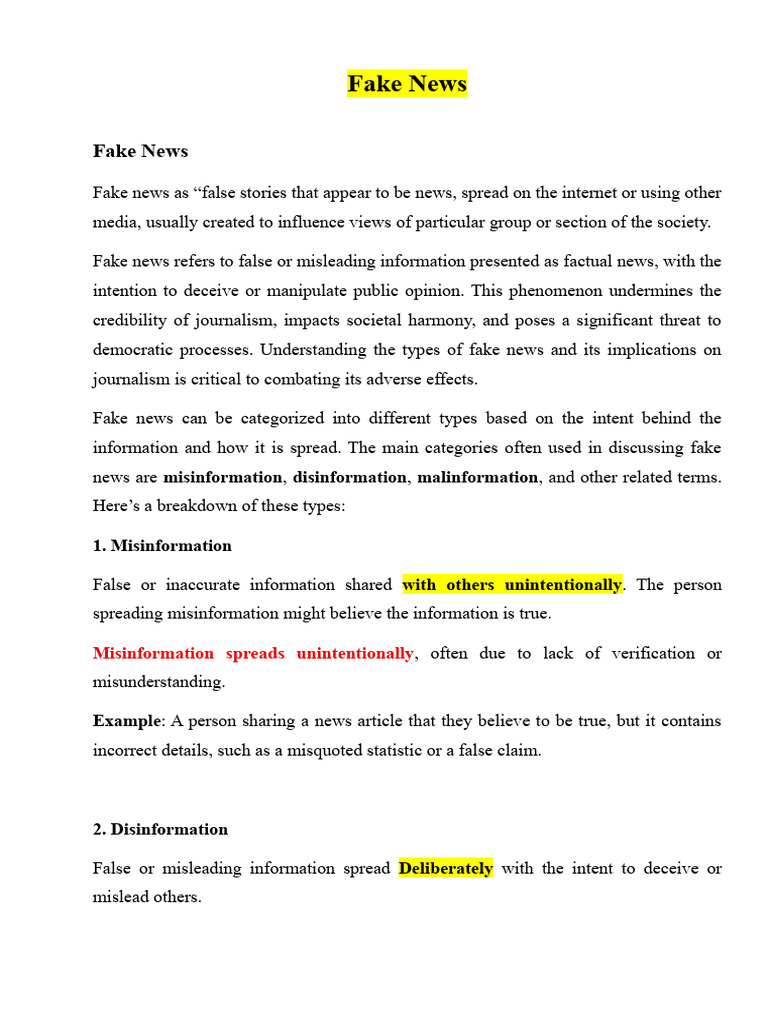 Fake News | PDF | Social Media | Popular Culture & Media Studies