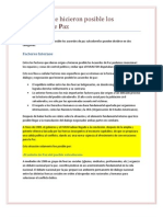 Factores Que Hicieron Posible Los Acuerdos de Paz