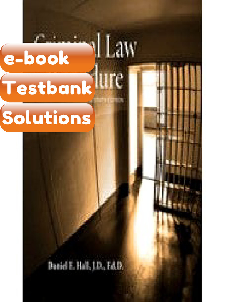 Testbank Criminal Law and Procedure 7th Edition Download | PDF ...