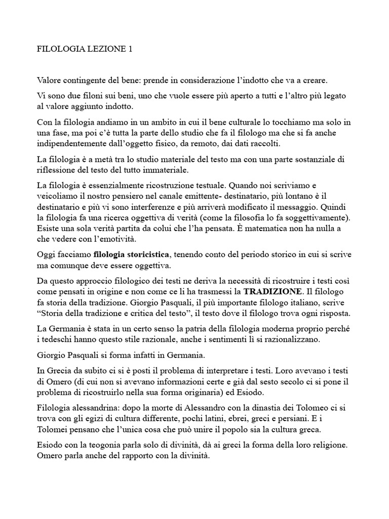 Filologia 1 | PDF