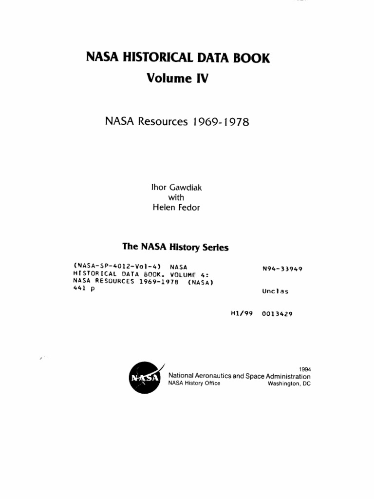 NASA Historical Databook - Vol IV | PDF | Apollo Program | Space ...
