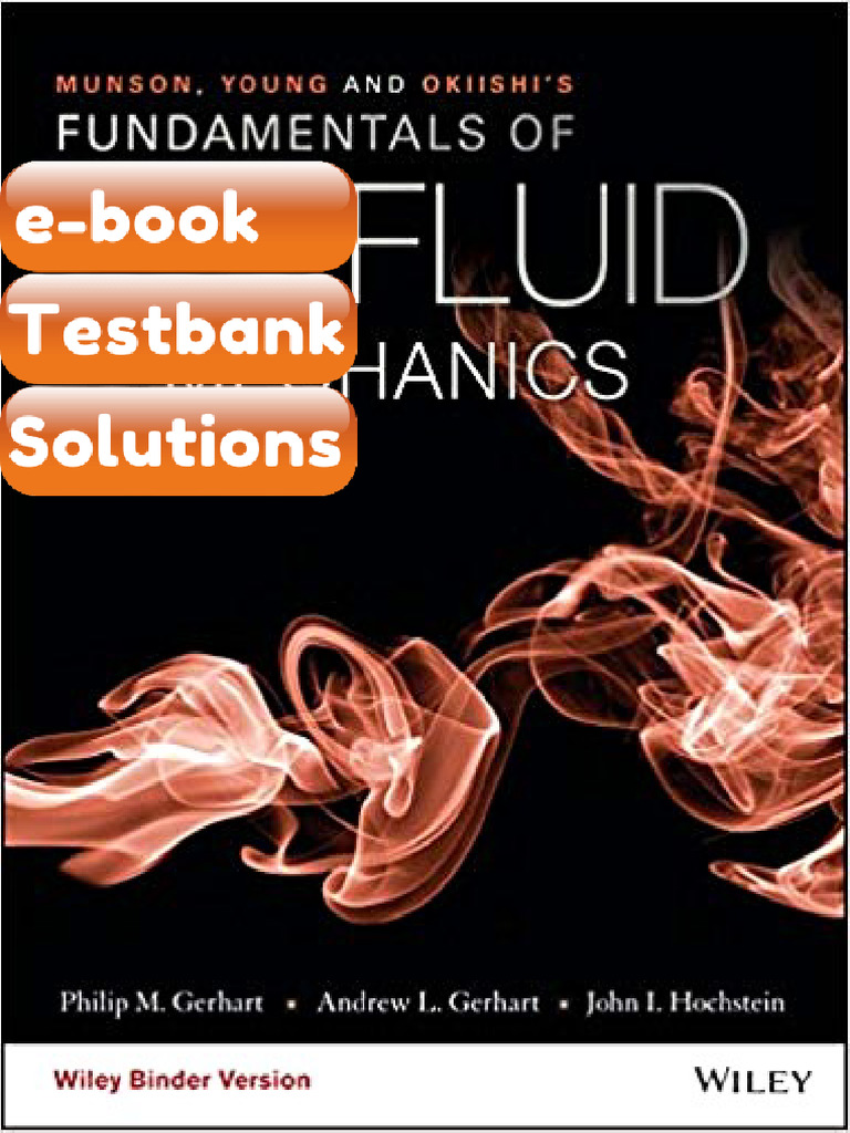 Testbank Munson Young and Okiishis Fundamentals of Fluid Mechanics 8th ...