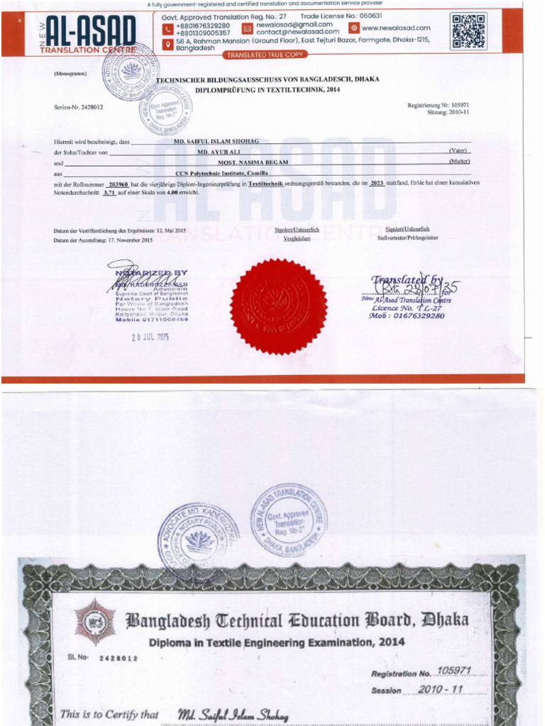 Diploma Certificate & Final Marksheet - Compressed | PDF