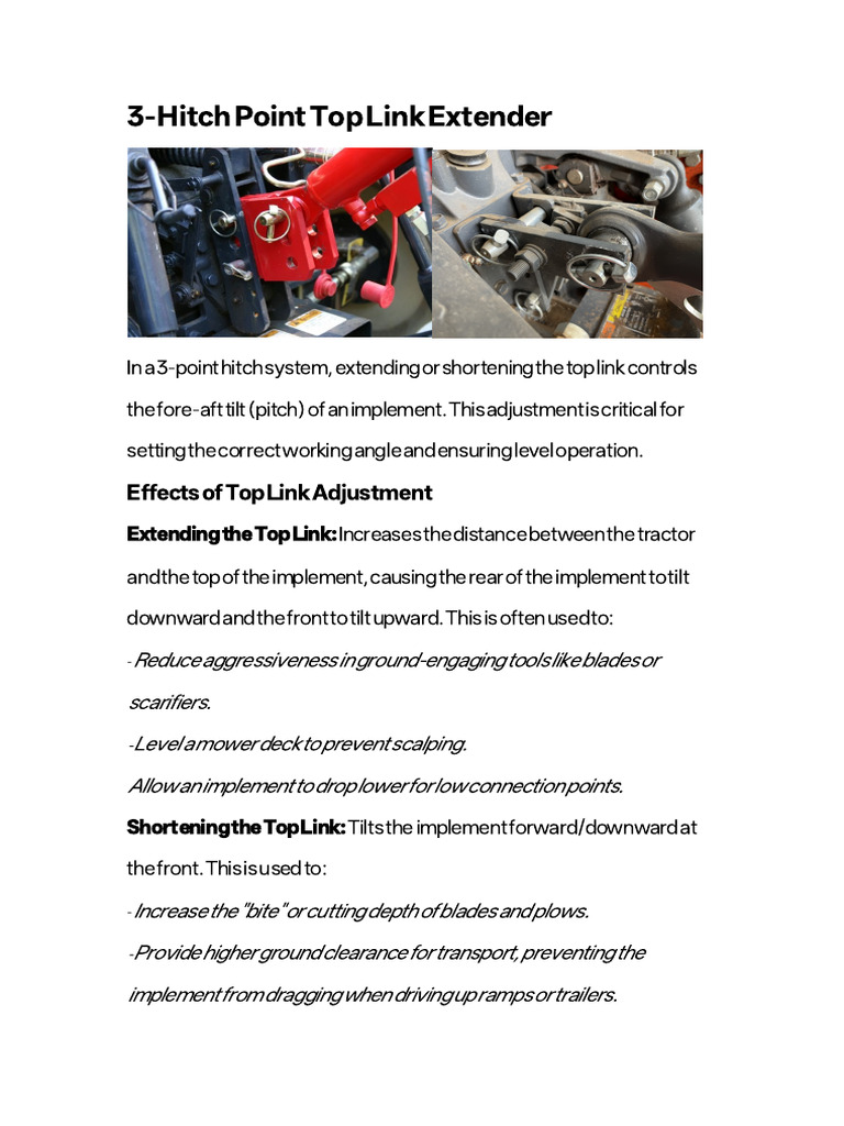 3-Hitch Point Top Link Extende | PDF