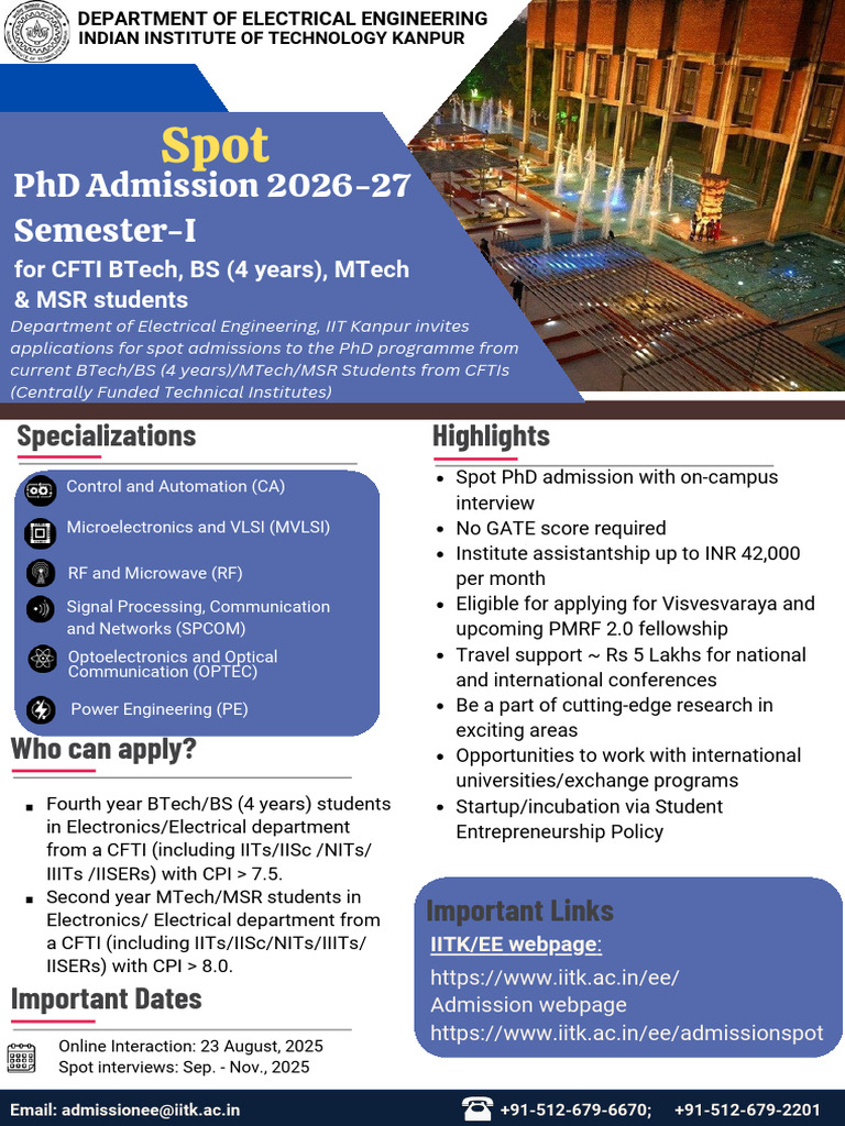 On Spot PHD Adm Flyer | PDF | Universities And Colleges | Vocational ...