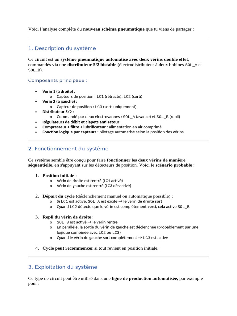Description Du Système: Composants Principaux | PDF | Ingénierie mécanique