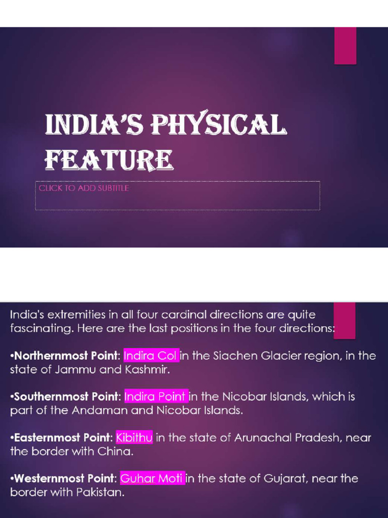 India Physical Feature | PDF