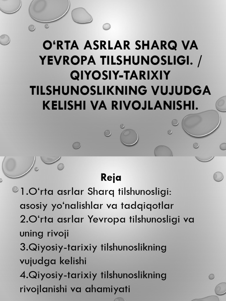 2-MT-O‘rta asrlar Sharq va Yevropa | PDF