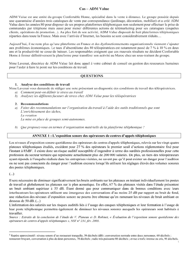 Cas ADM Value | PDF