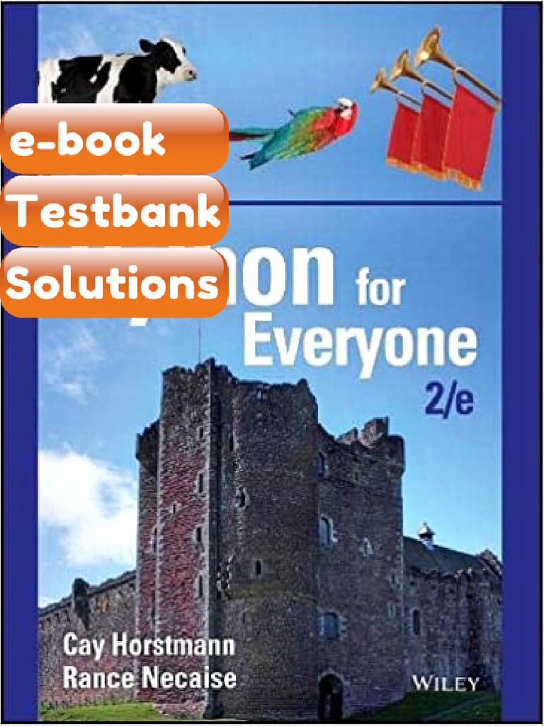 Testbank Python for Everyone 2nd Edition by Cay S Horstmann Rance D ...