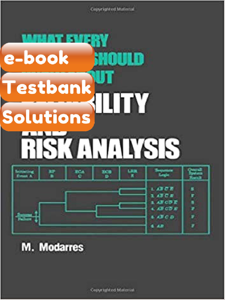 Testbank What Every Engineer Should Know About Reliability and Risk ...